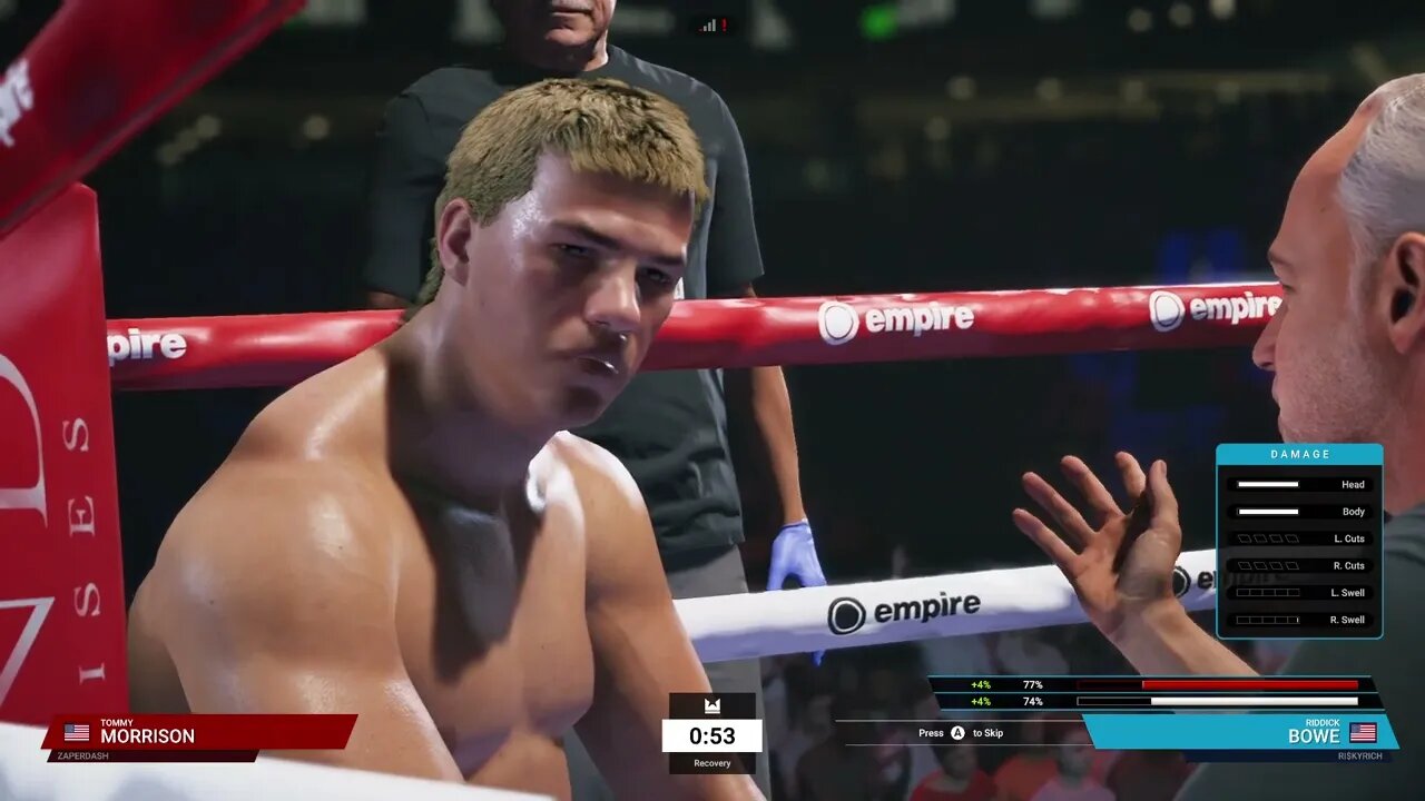 Undisputed Boxing Online Unranked Gameplay Tommy Morrison vs Riddick Bowe 2 (Big Daddy Update)