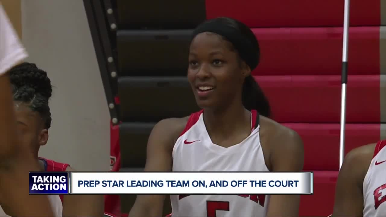 Prep star leading team on and off the court