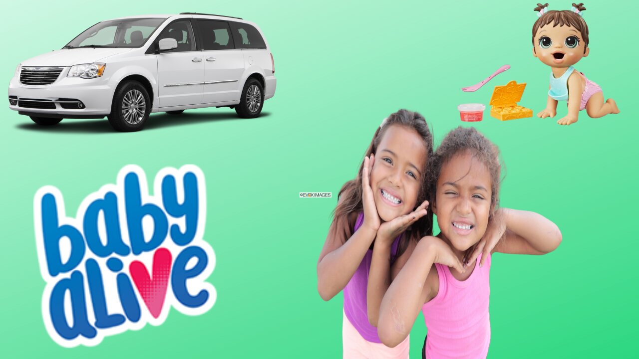 (Kids Videos): We Stole Our Dad's Minivan To Take Our New Baby Alive Doll To The Park!