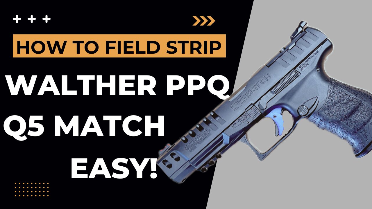 How to Disassemble and Reassemble Walther PPQ Q5 Match (Field Strip)