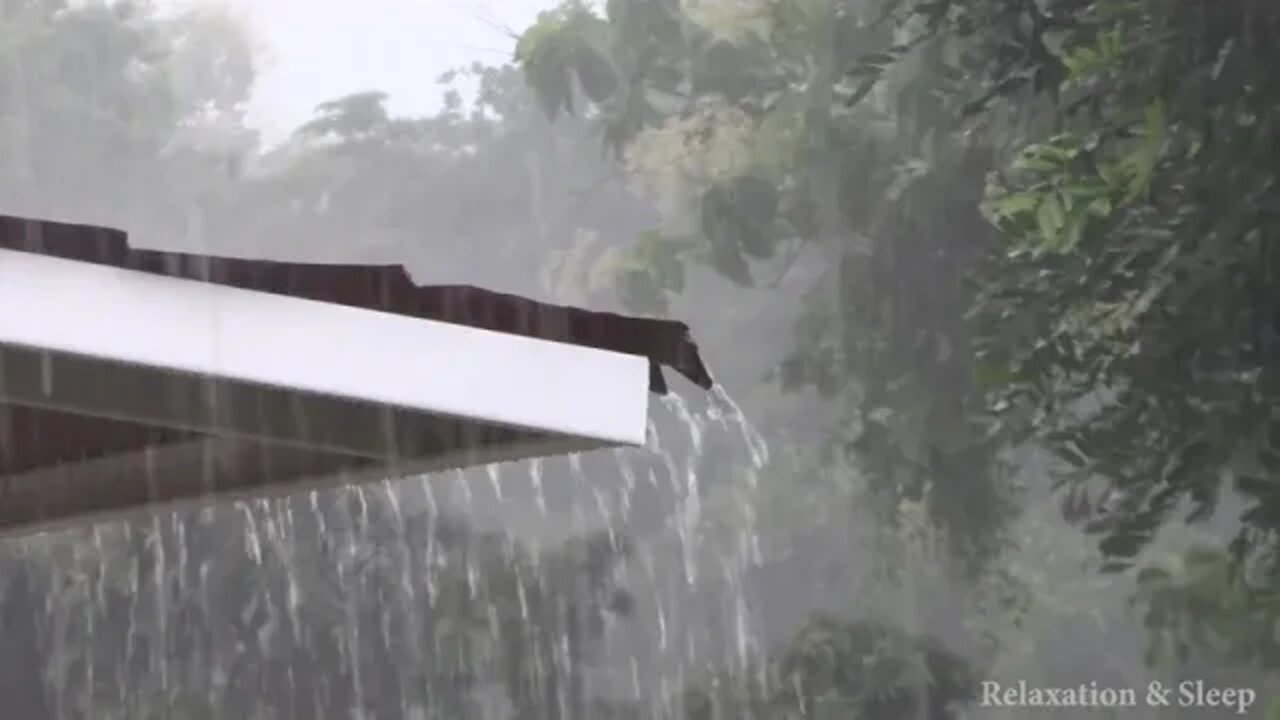 Fall into Sleep in Under 3 Minutes with Heavy Rain & Thunder on a Metal Roof