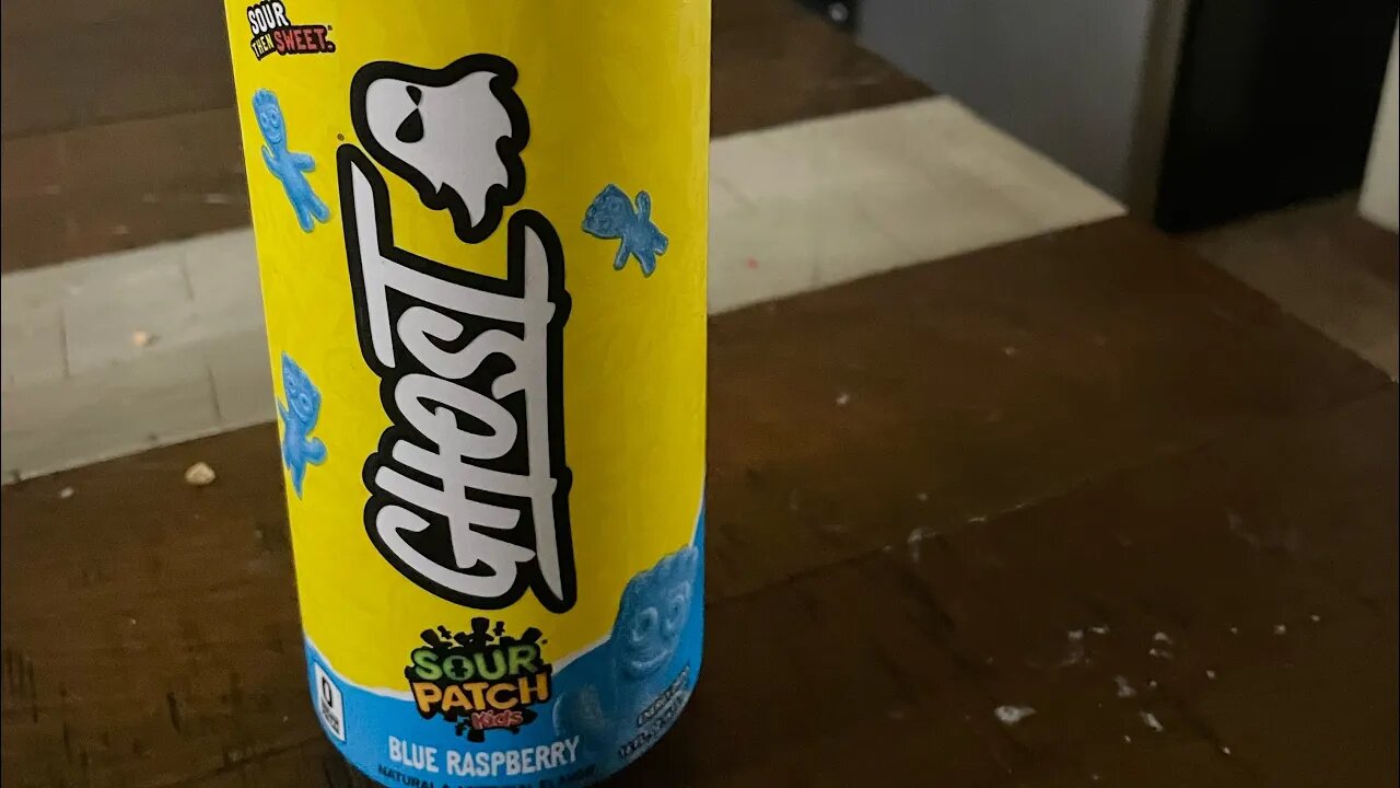 Ghost energy, sour, patch kids, blue raspberry flavor drink review.