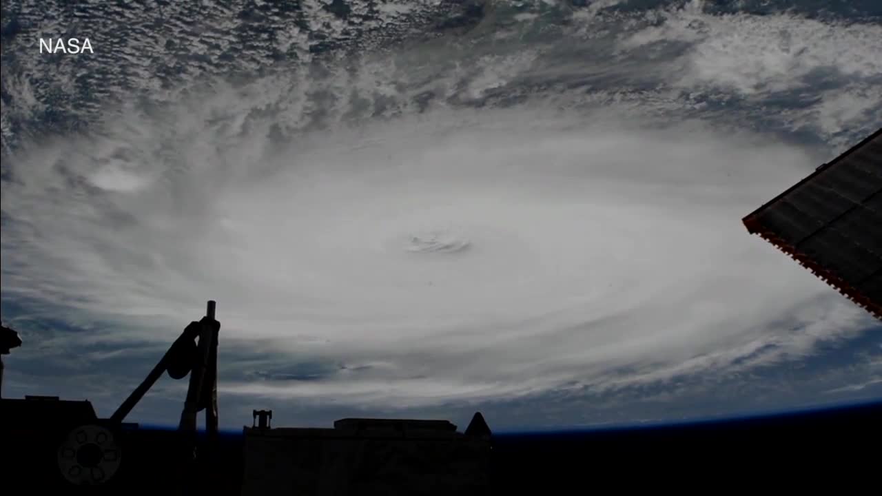 Monday view of Hurricane Dorian from the International Space Station