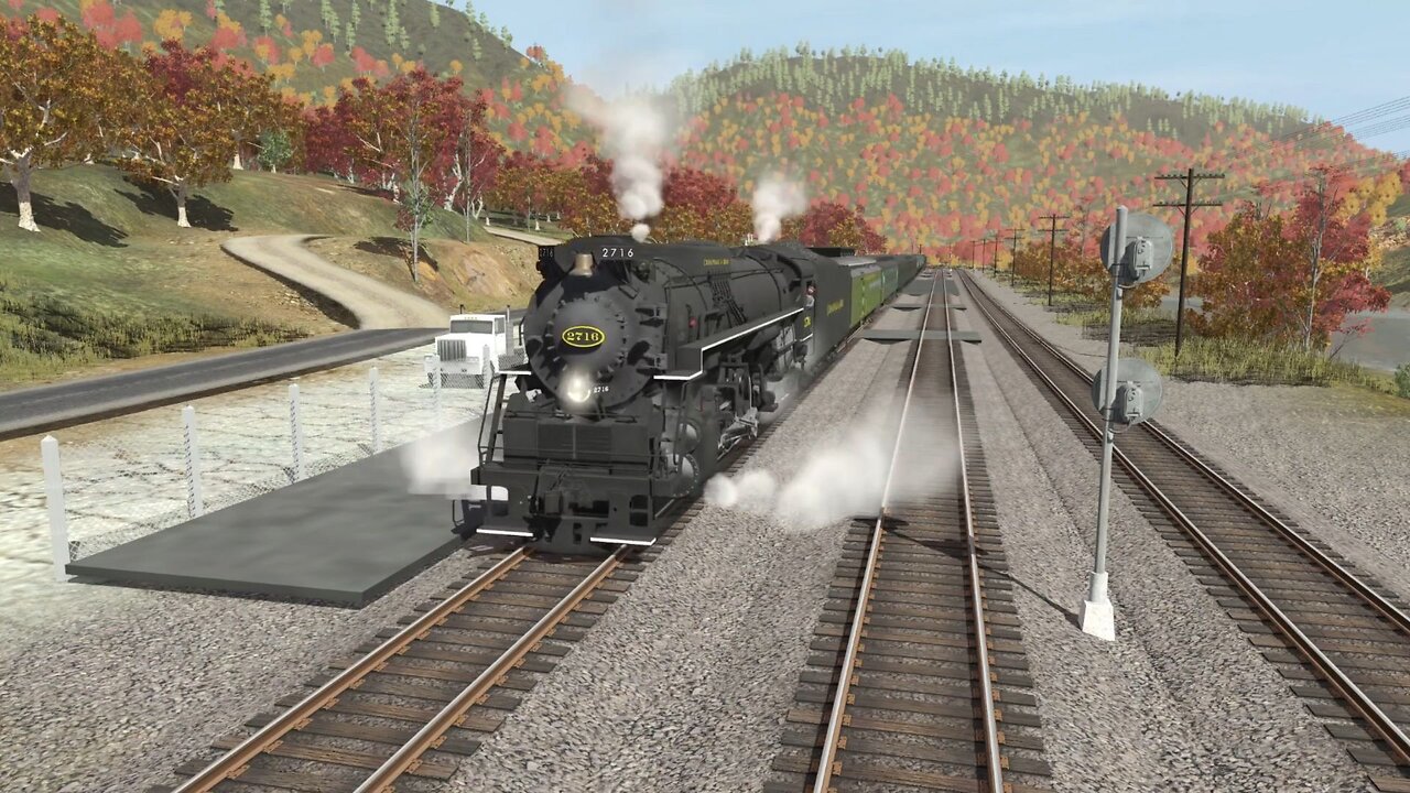 Trainz 2019: C&O 2716 rolling through West Virgina