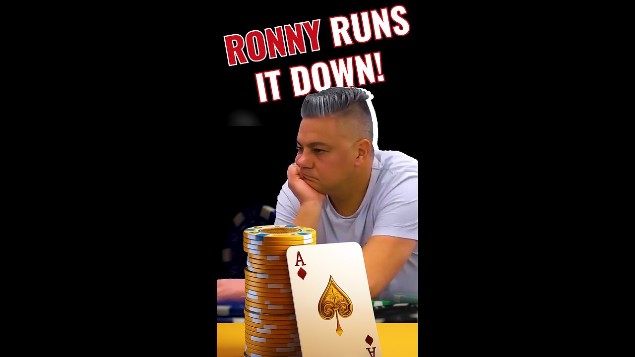 Texas Hold’em Poker In Action: Ronny Runs It Down!