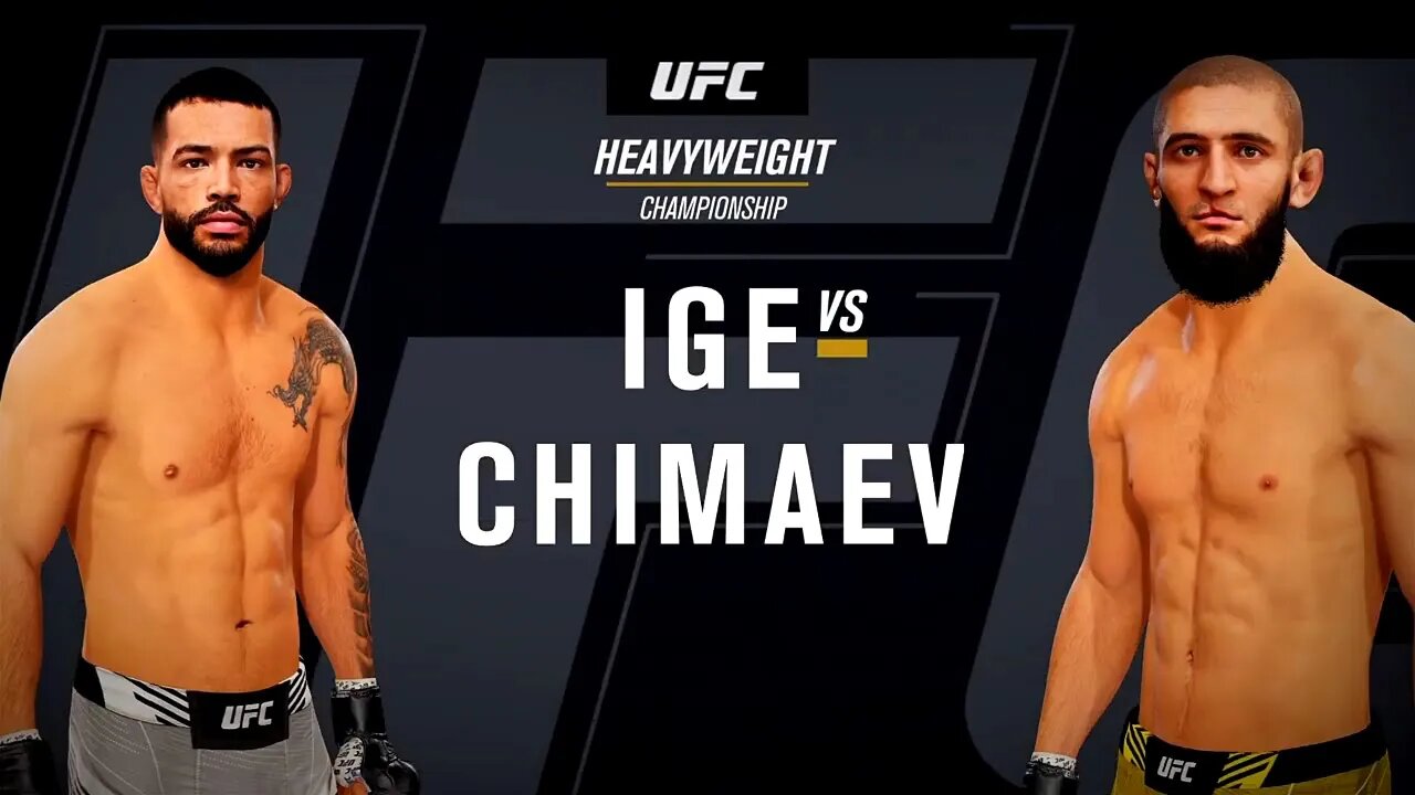 EA Sports UFC 4 Gameplay Khamzat Chimaev vs Dan Ige