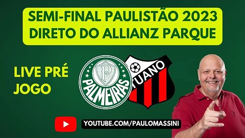 LIVE PRÉ JOGO PALMEIRAS X ITUANO AO VIVO DO ALLIANZ PARQUE.