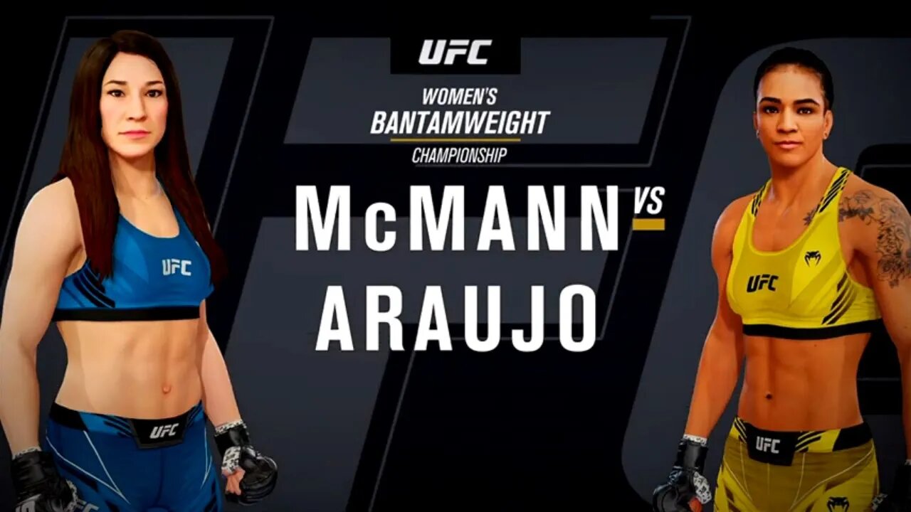 EA Sports UFC 4 Gameplay Viviane Araujo vs Sara McMann