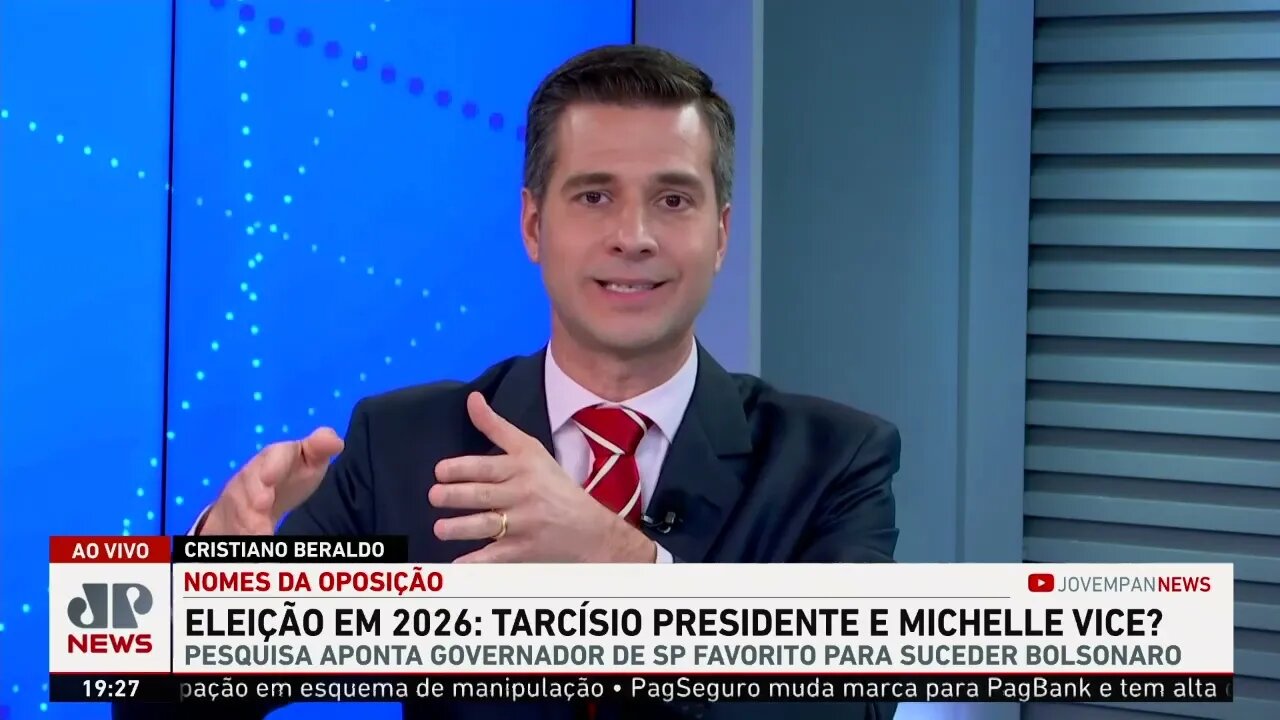 Tarcísio presidente e Michelle vice? Comentaristas analisam pesquisa