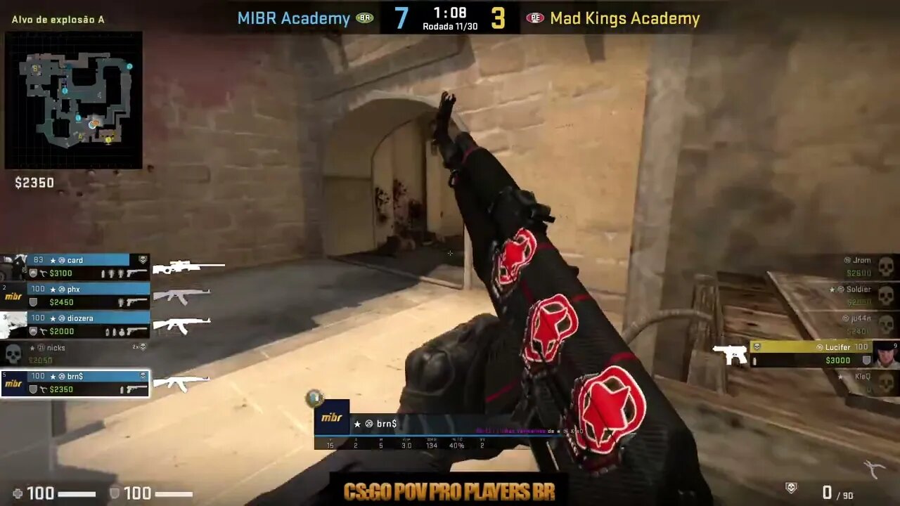 CSGO POV mibr AC brn$ (27/9) vs Mad Kings AC (Mirage) @ FiReLEAGUE Academy 2023