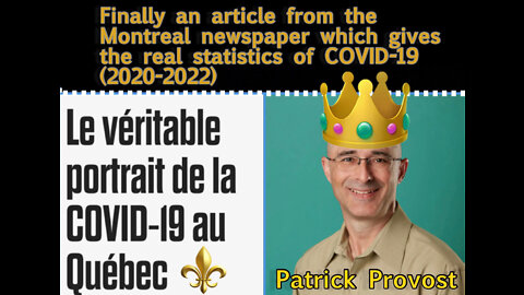 An article by PATRICK PROVOST, PROFESSOR AT LAVAL UNIVERSITY published in the "Journal de Montréal "