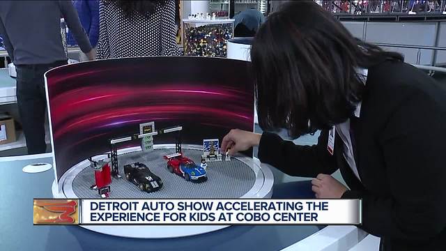 Detroit auto show accelerating experience for kids