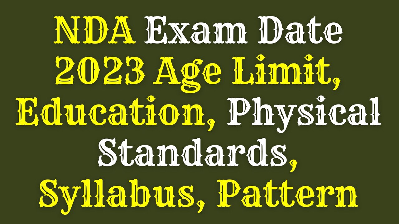 NDA Eligibility 2023: Age Limit, Education, Physical Standards