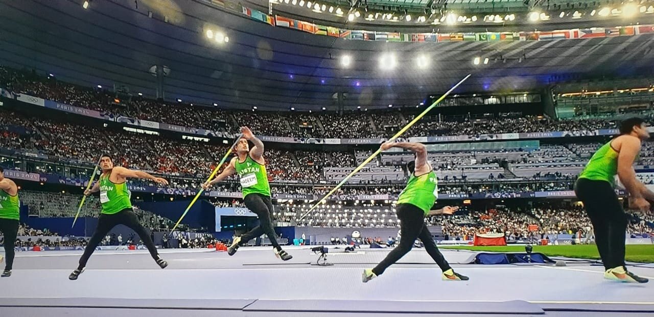 Olympics Record 2024 Javelin throw 92.97.