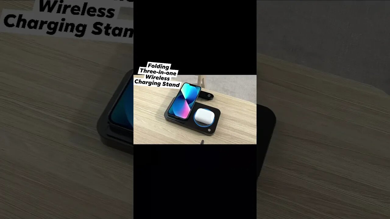 Folding Three-in-one Wireless Charging Stand ||Royal Flint LLC ,Iphone,Android ,Digital watch