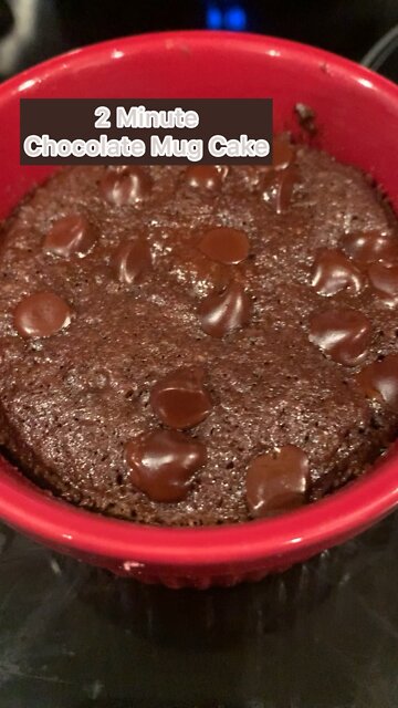 2 - Minute Chocolate Mug Cake Recipe