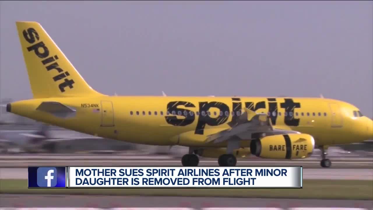 Wayne County mother suing Spirit Airlines for removing her daughter from flight