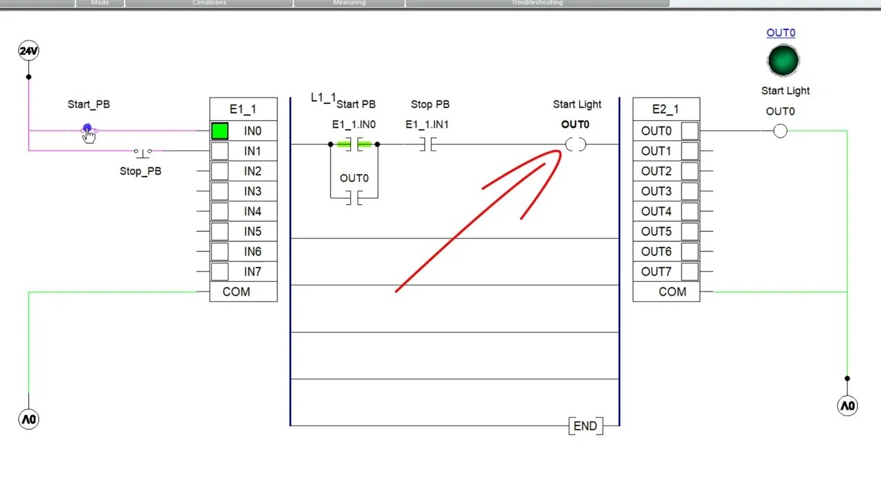 PLC Ladder Logic Latching Circuit for Beginners