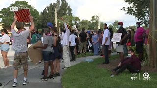 Protest held near Treasure Coast Square mall