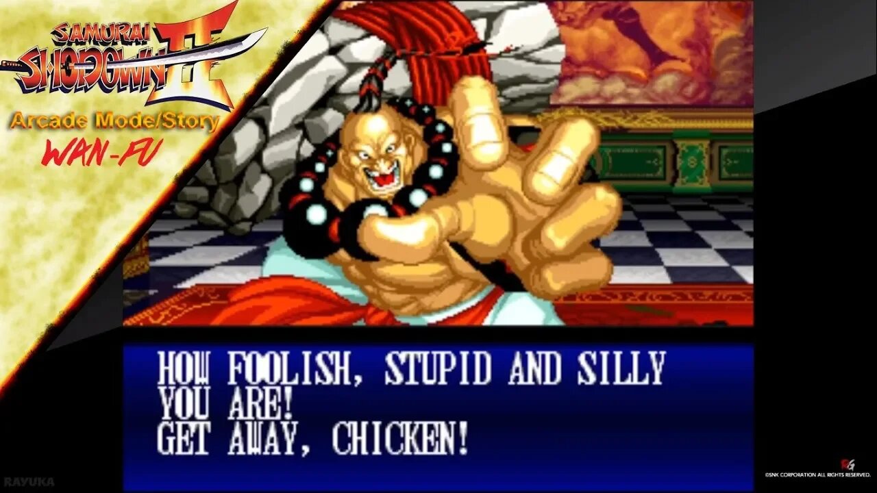 Samurai Shodown 2 - Arcade Mode/Story - Wan-Fu