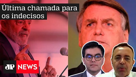 Comentaristas analisam reta final da campanha de Bolsonaro e Lula