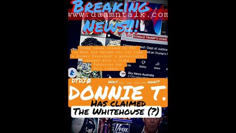 @DaamnTalk MissedNewsDiffViews’ DTDJØ- @Donald J Trump house raided by FBI - Trump takes WhiteHouse