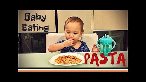 Baby Eating Pasta | Mukbang