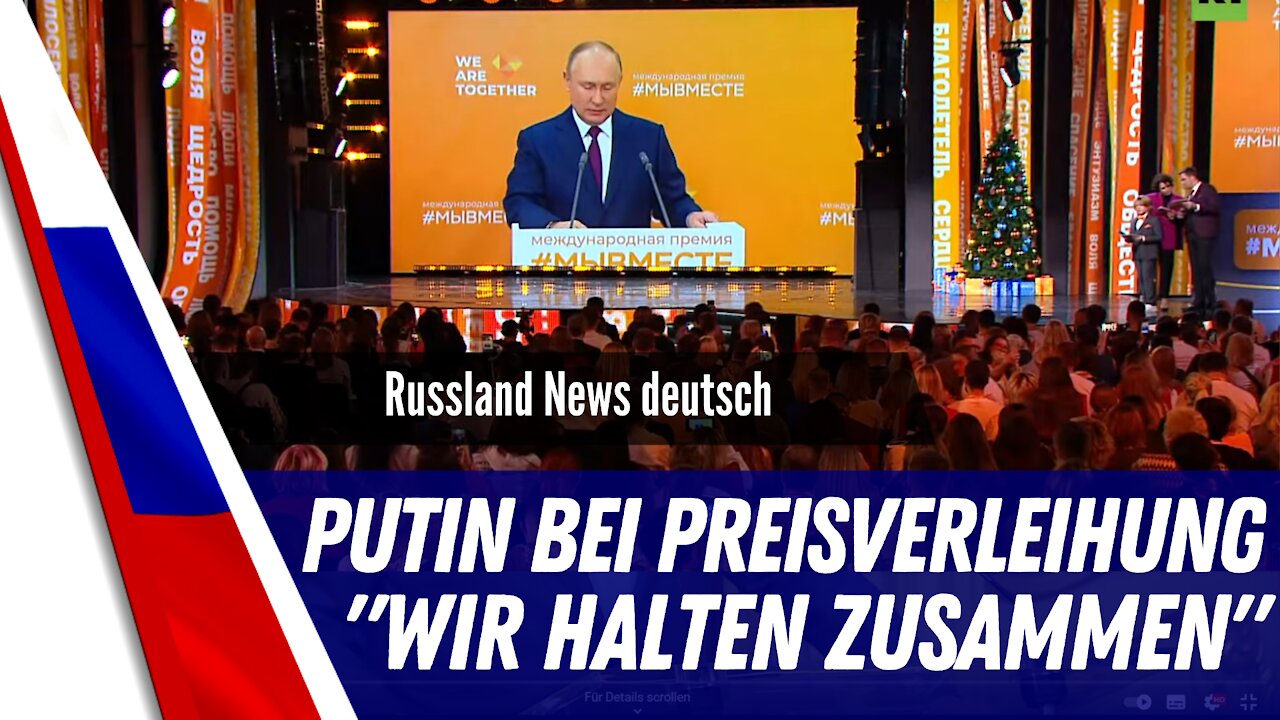 Putin bei der "We are together Bewegung".