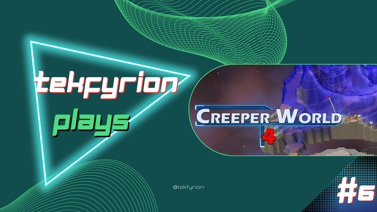 Speeding through a couple challenge levels in Creeper World 4 | Tekfyrion Plays | EP 6