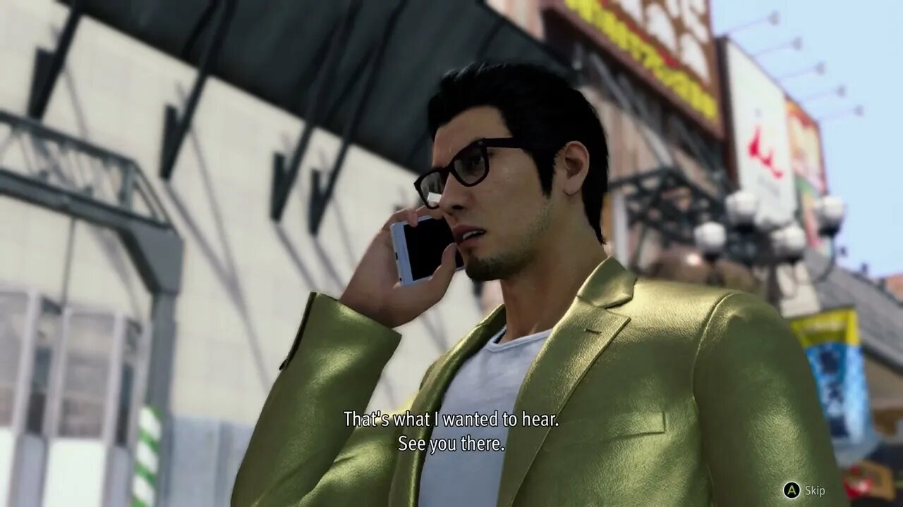 Like a Dragon Gaiden - Chapter 4 The Laughing Man: Talk To Hanawa Outside Cabaret Grand Gameplay