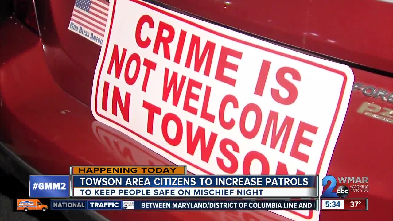 Towson Area Citizens On Patrol (TACOP) Increases Patrols for Mischief Night