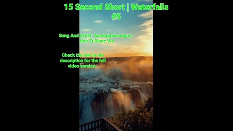 15 Second Short | Waterfalls | Brilliant Mind Meditation Music #meditation #5 @Meditation Channel