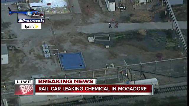Rail car leaking chemical in Mogadore forces evacuations