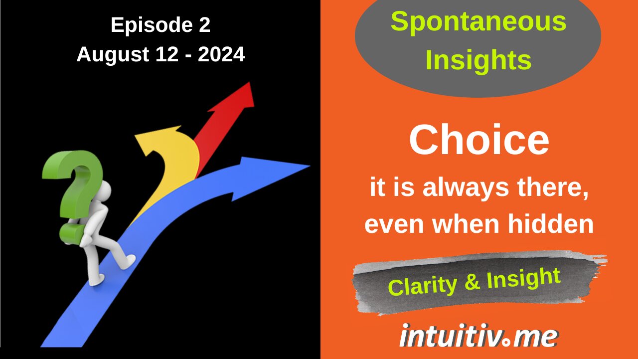 Choice is always there even when hidden - Spontaneous Insights 2