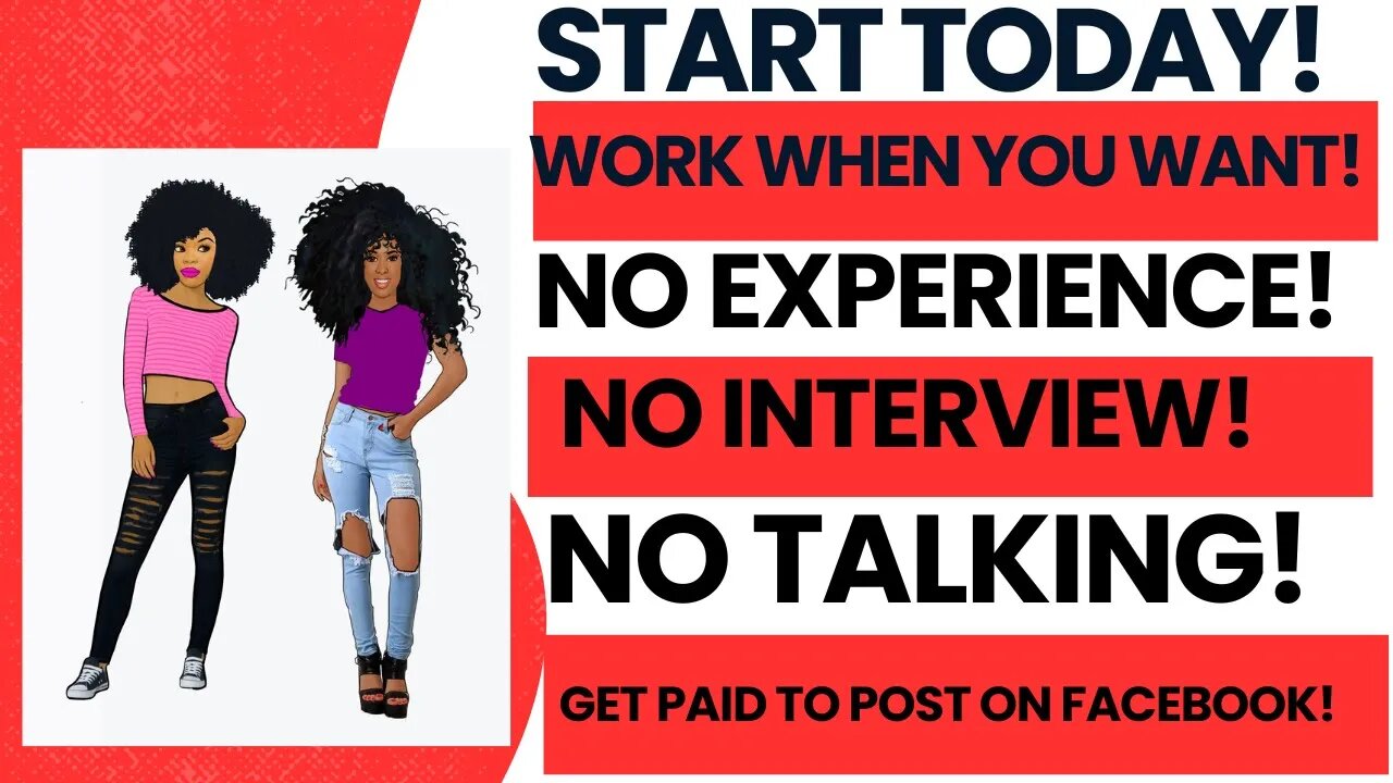 Start Today Work When You Want No Experience No Interview No Resume Get Paid To Post & Do Task