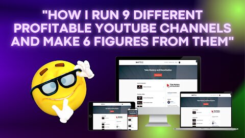 How I Run 9 Different Profitable YouTube Channels and Make 6 Figures From Them