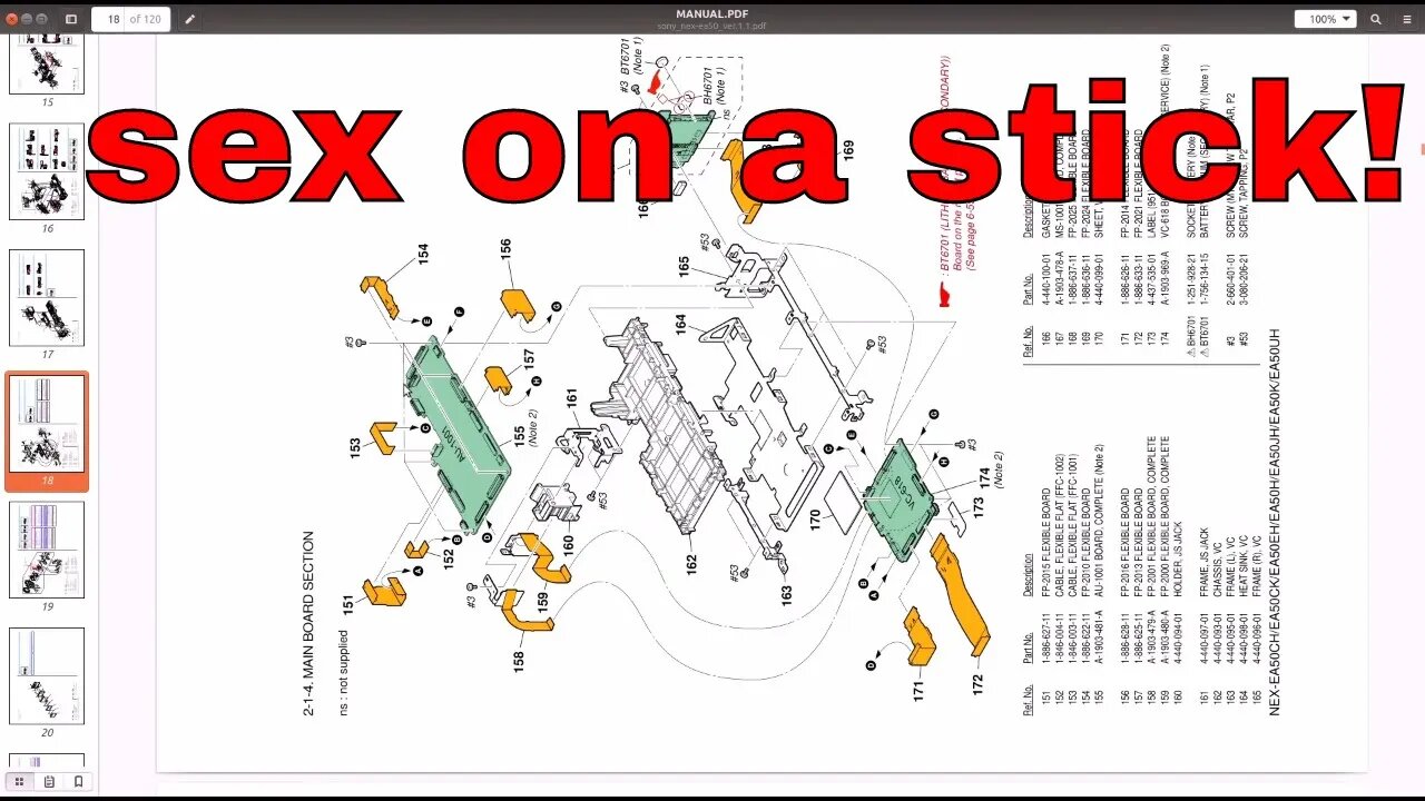 Sony NEX-EA50 camera repair - look how easy they made it!