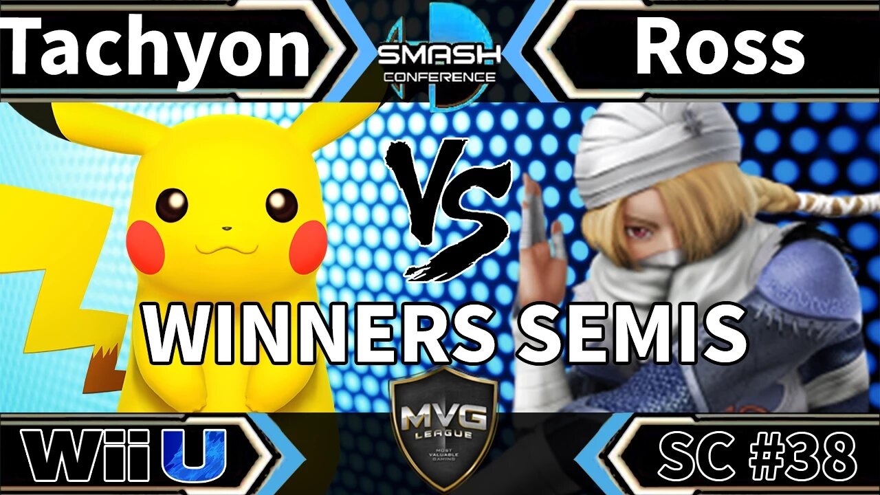 Tachyon (Pikachu) vs. VGR DMG|Ross (Sheik) - SSB4 Winners Semis - Smash Conference 38