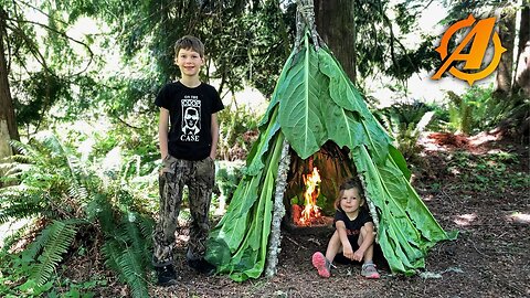 PRIMITIVE SURVIVAL, Mini Wiki-Up For The Kids...Skunk Cabbage, Allegator Flag, Similar Leaves