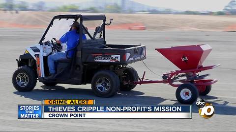 Thieves cripple nonprofit's mission