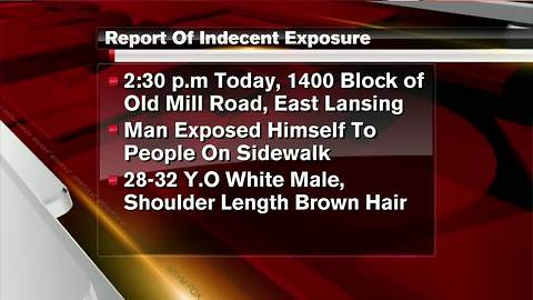 Man exposes himself in East Lansing