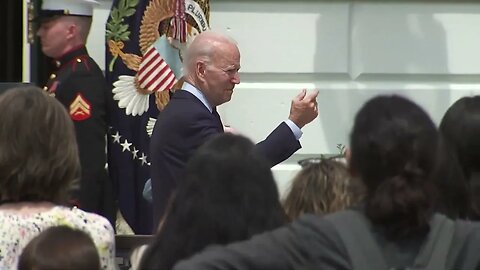 Biden Once Again Gets Lost And Confused After Wrapping Up His Event With Staffer's Children