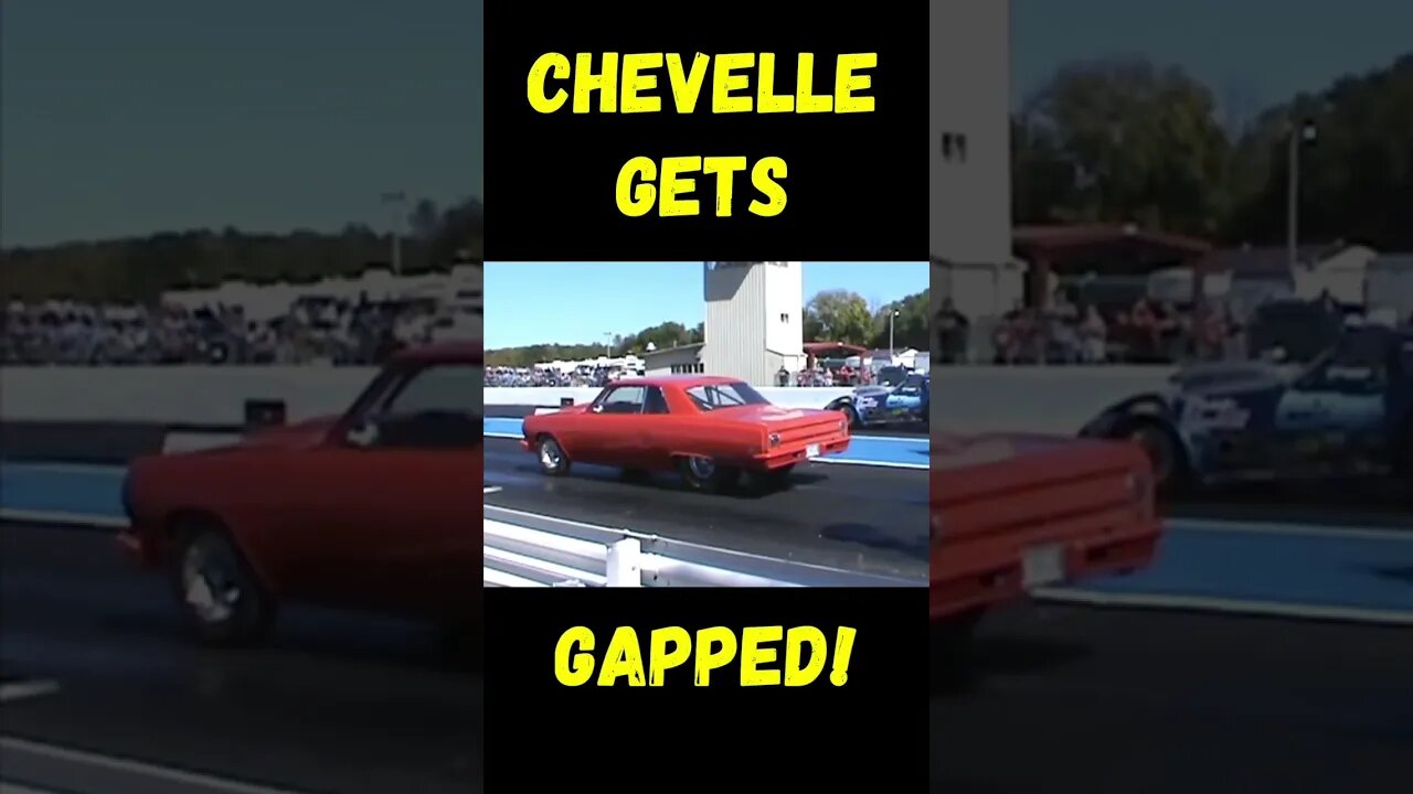 Chevelle Gets Gapped By Corvette! #shorts