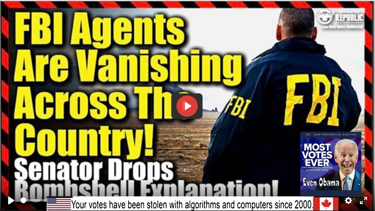 FBI Agents Are Vanishing Across The Country—Senator Drops Bombshell Explanation!