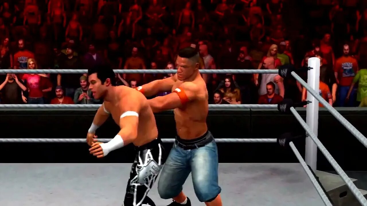 WWE SmackDown vs. Raw 2011 Gameplay John Cena vs Evan Bourne