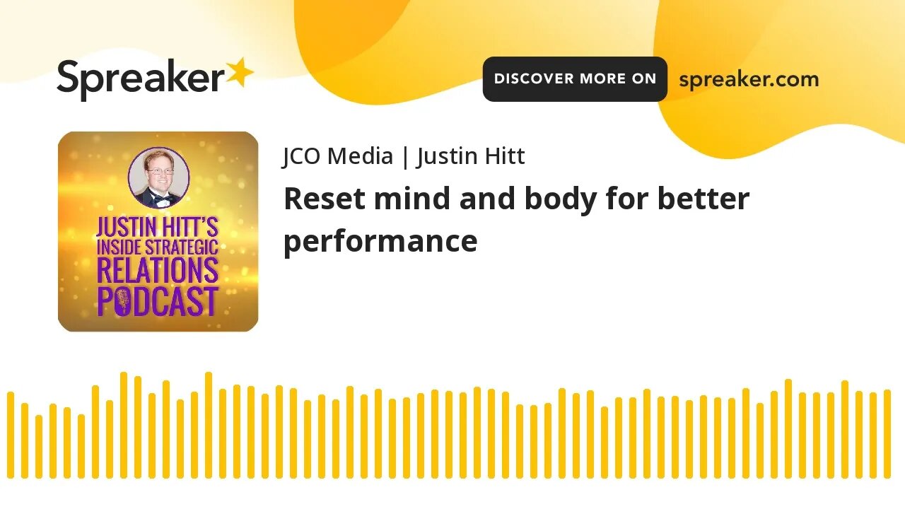 Reset mind and body for better performance