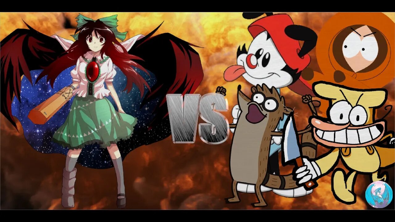 MUGEN - Request - Utsuho (Me) VS Rigby, Wakko, The Noise & Kenny - See Description