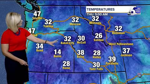 A dry Thursday with overnight showers and snow on the horizon