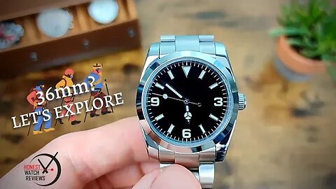 🔎 36mm Bliger Rolex Explorer Homage 👣 Honest Watch Review #HWR