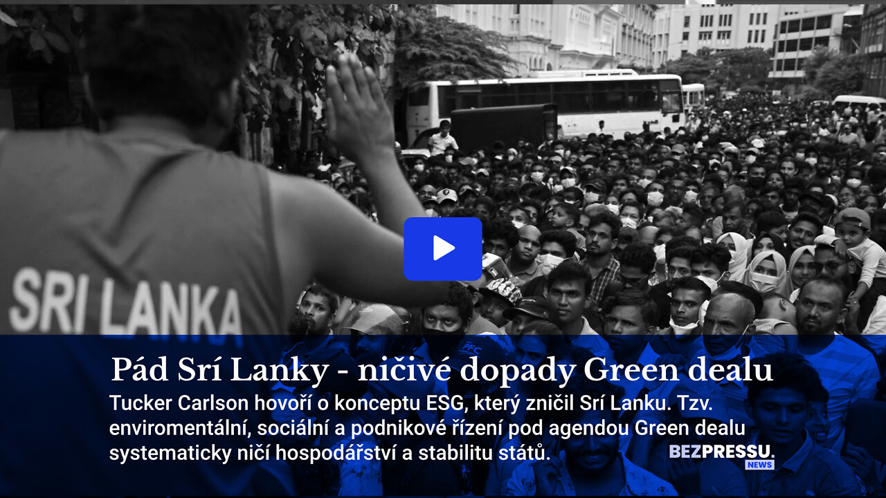 Pád Srí Lanky - ničivé dopady Green dealu